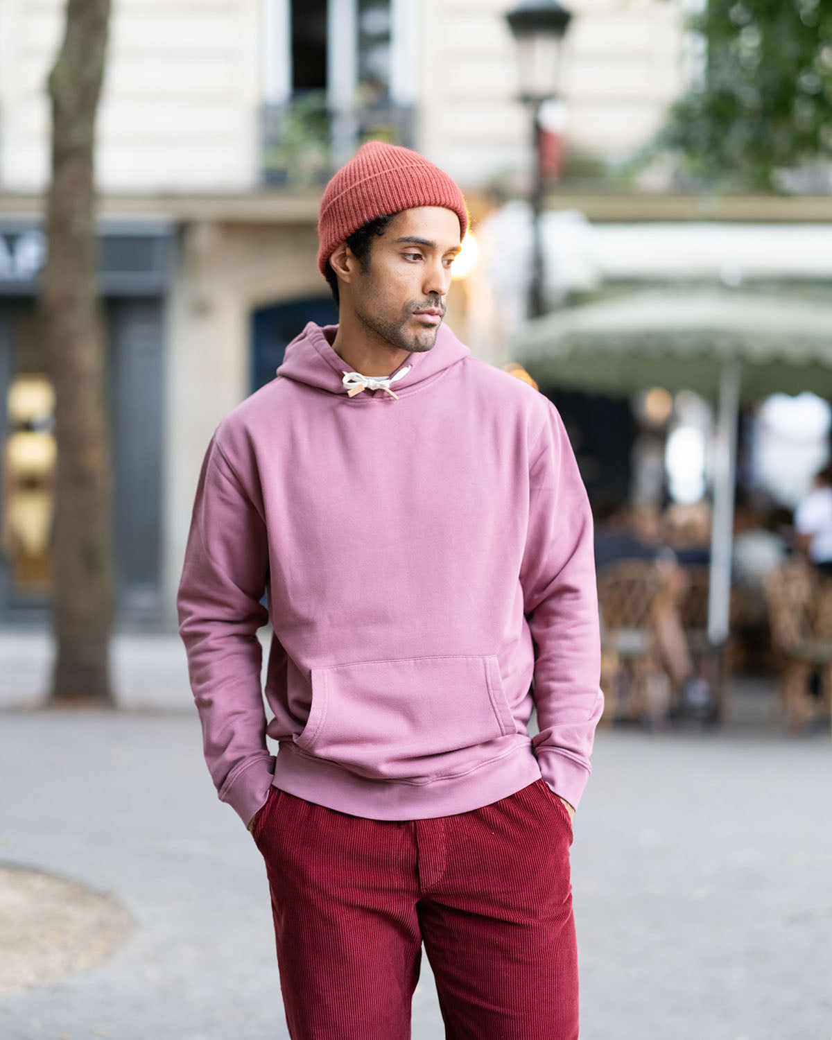 HOODIE ROSE RAISIN | MATTHIAS -