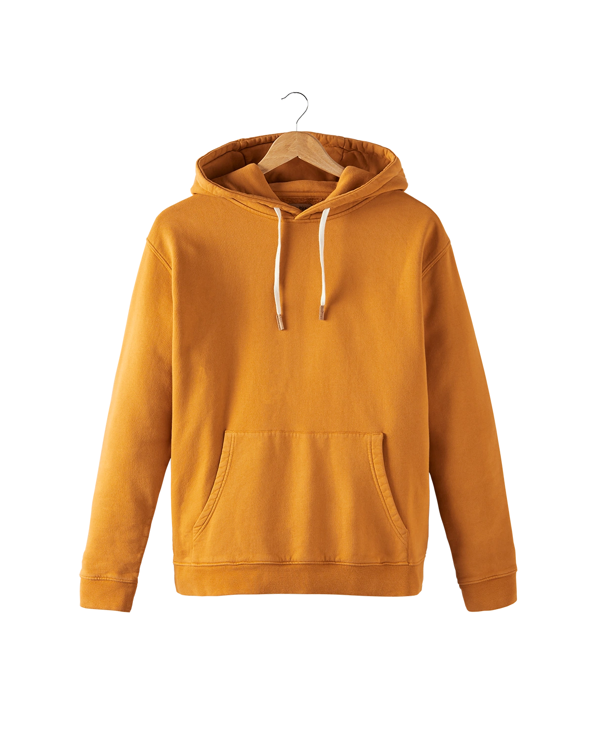 hoodie orange en coton bio - packshot