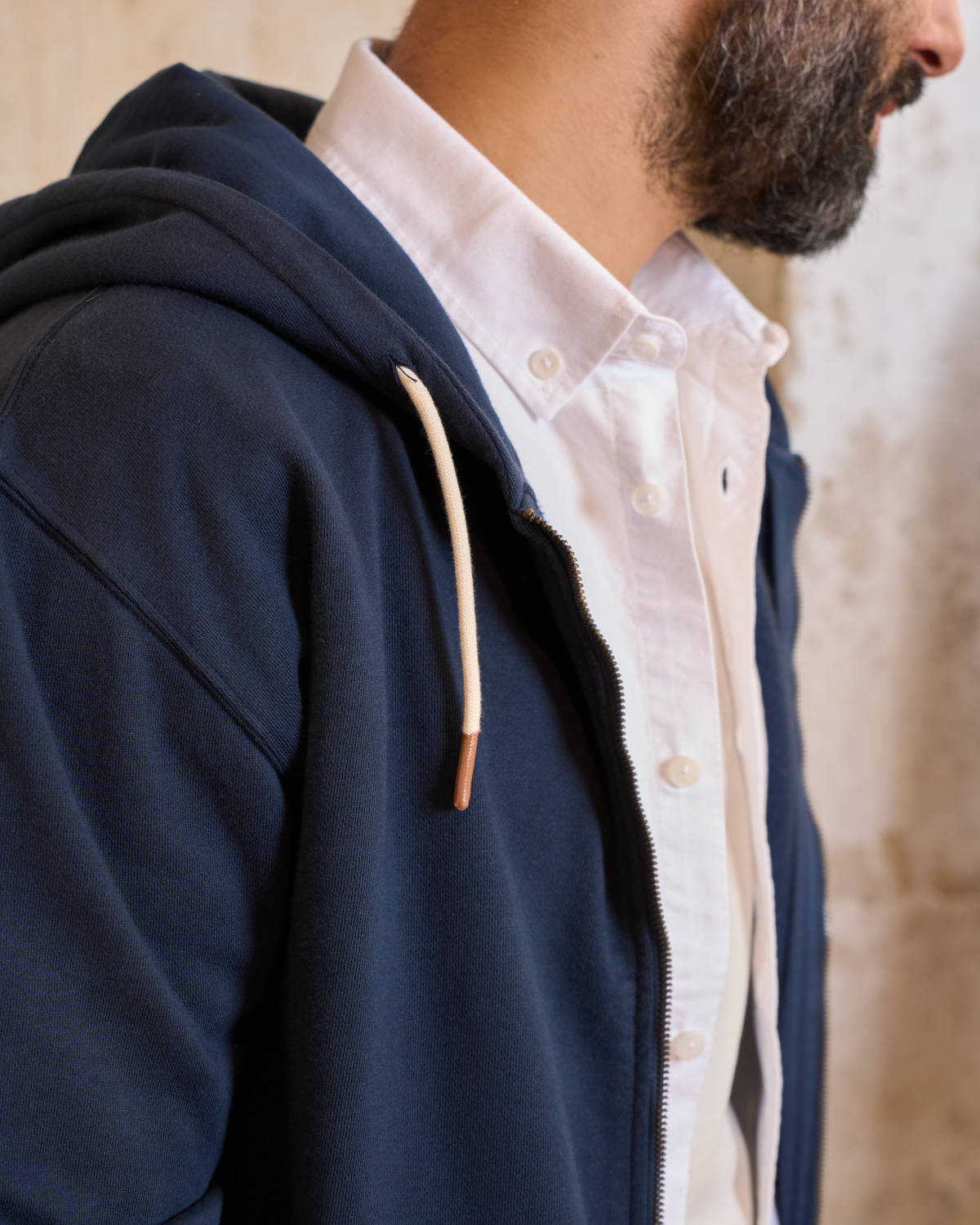 HOODIE ZIPPÉ BLEU MARINE | VITAS -