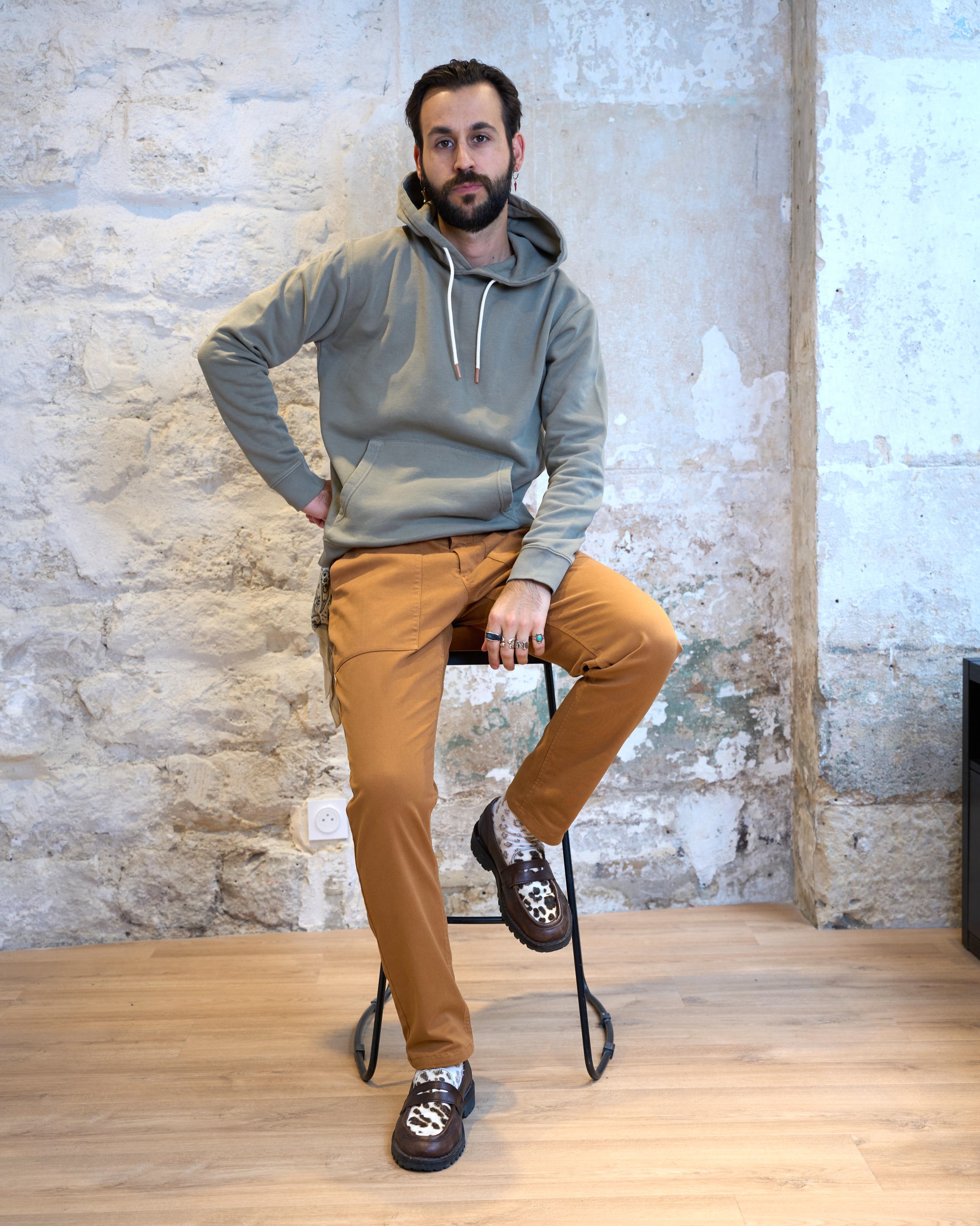 PANTALON DE TRAVAIL - CAMEL NOIX | BOULI -