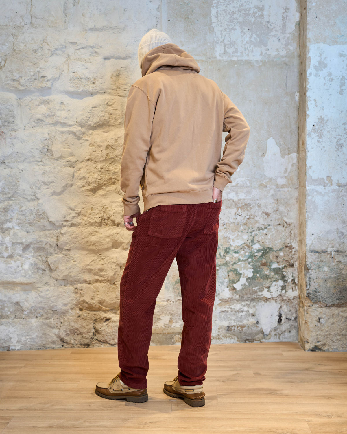 PANTALON VELOURS BORDEAUX | CHILLER