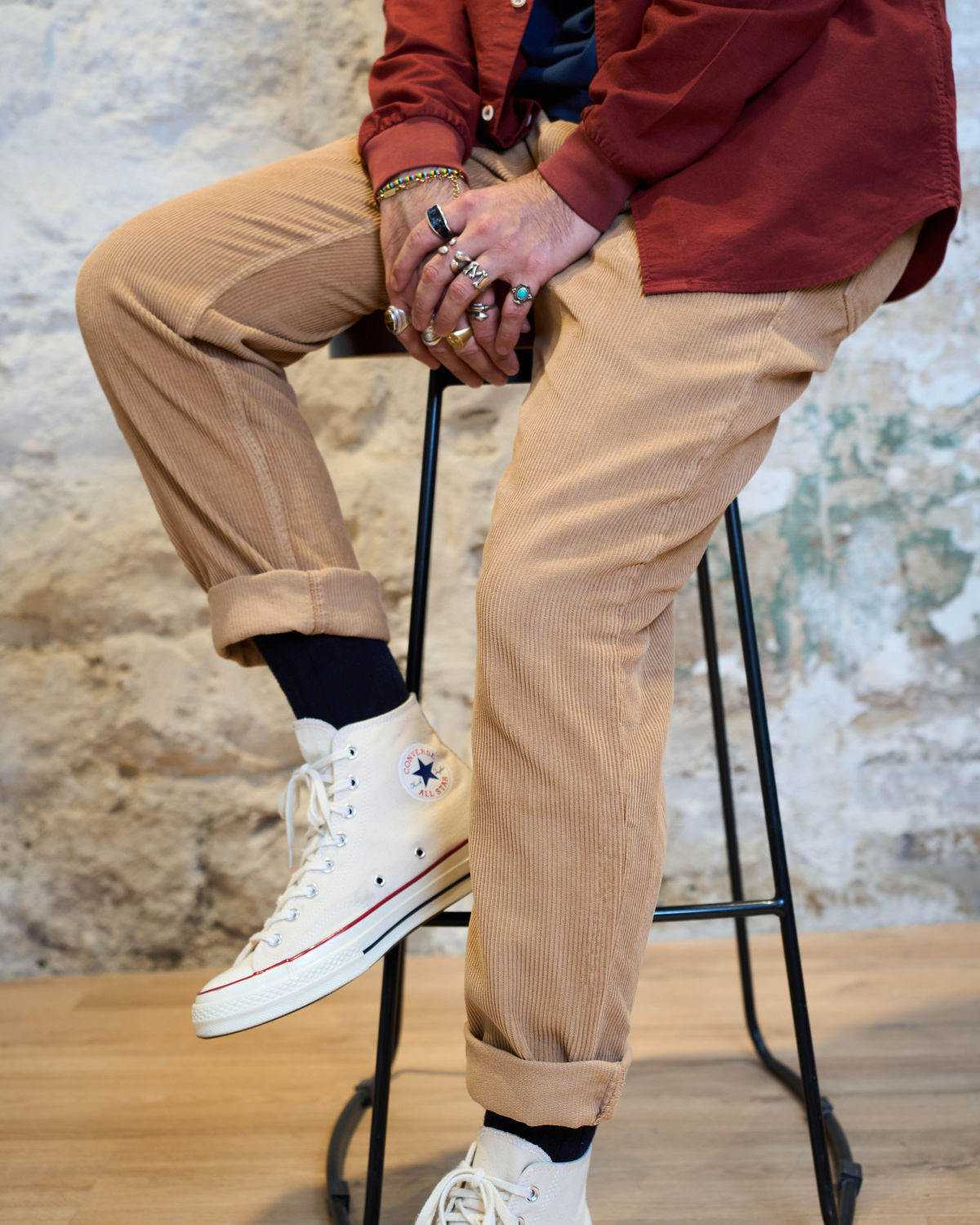 PANTALON VELOURS CAMEL | CHILLER