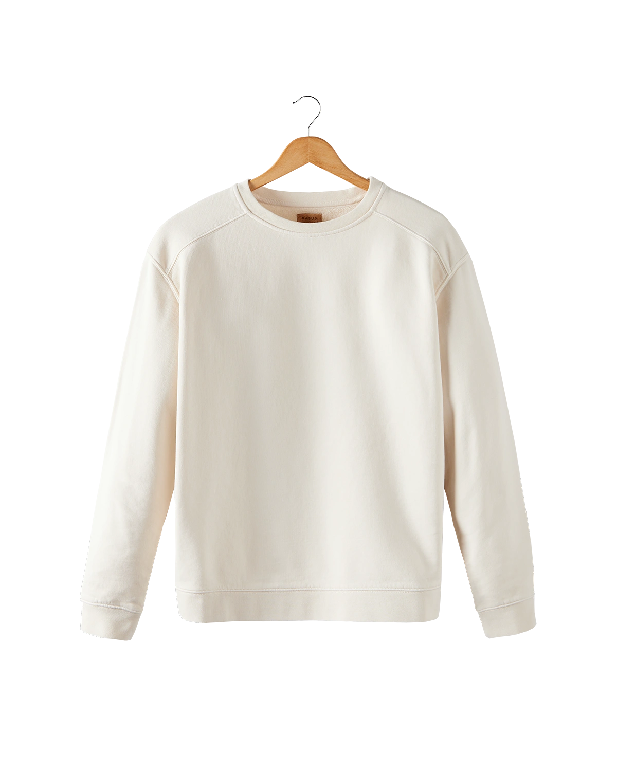 sweat blanc col rond - packshot