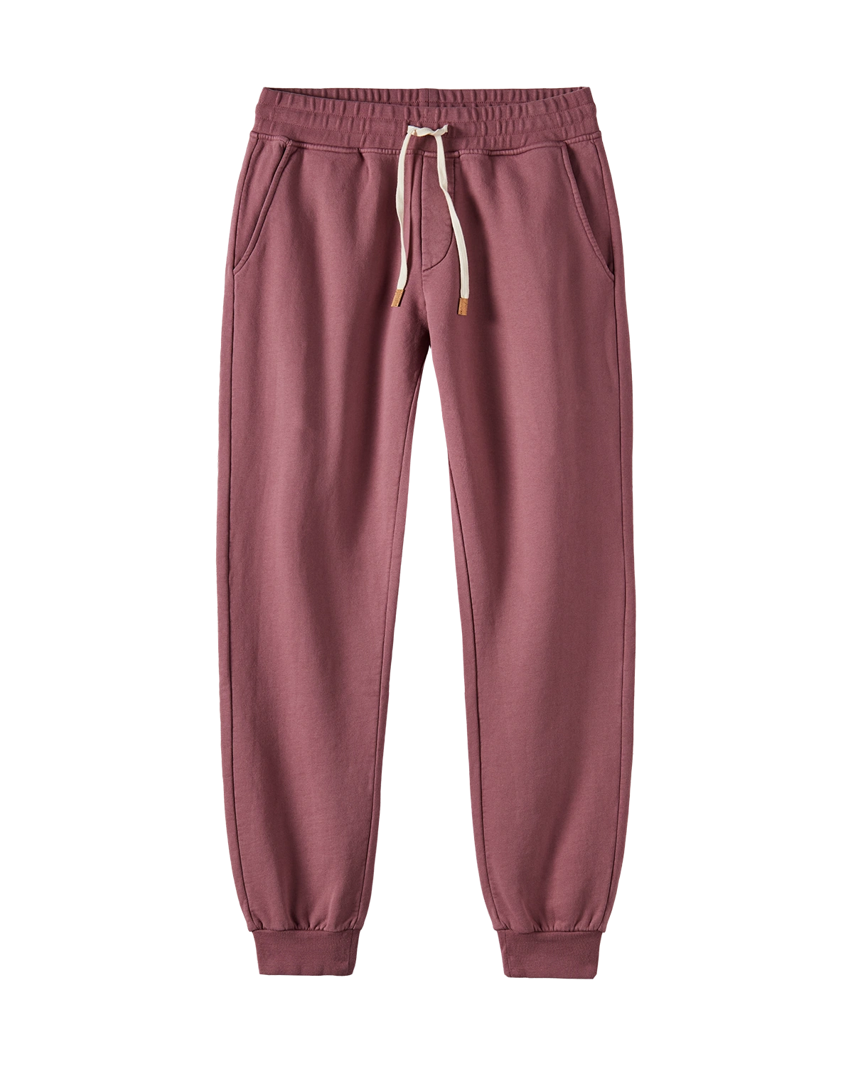 sweatpants rose raisin en coton bio - packshot