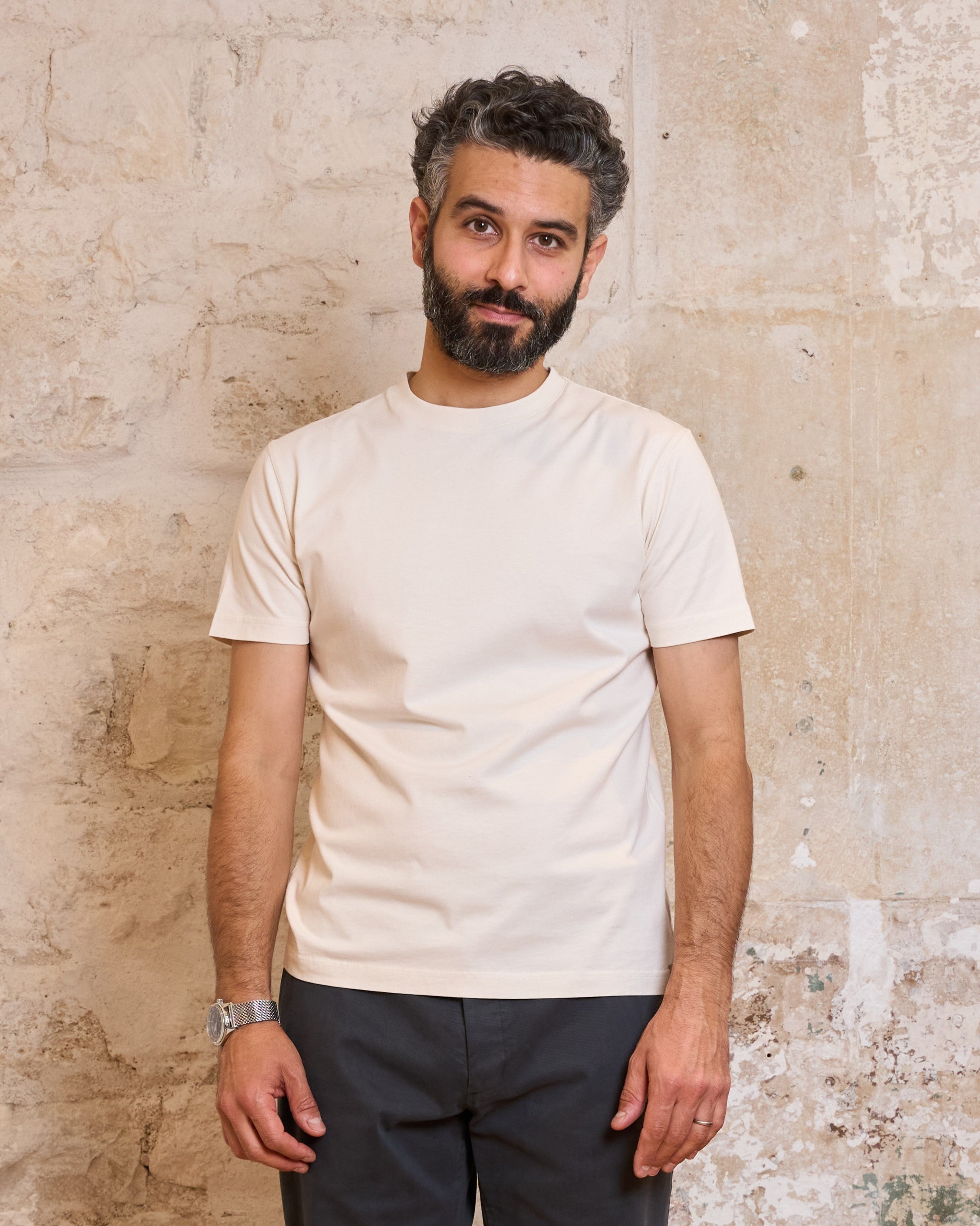 T-SHIRT UNI BLANC | BRUCE -