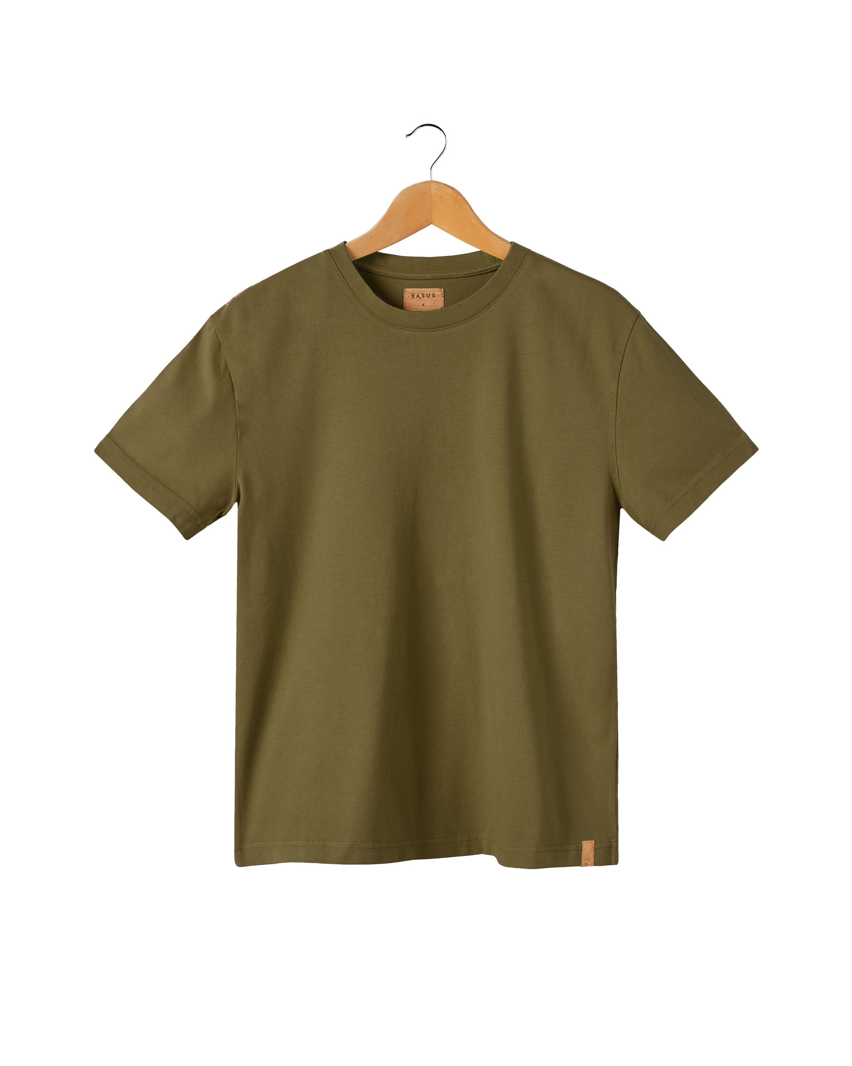 T-SHIRT UNI VERT OLIVE | BRUCE