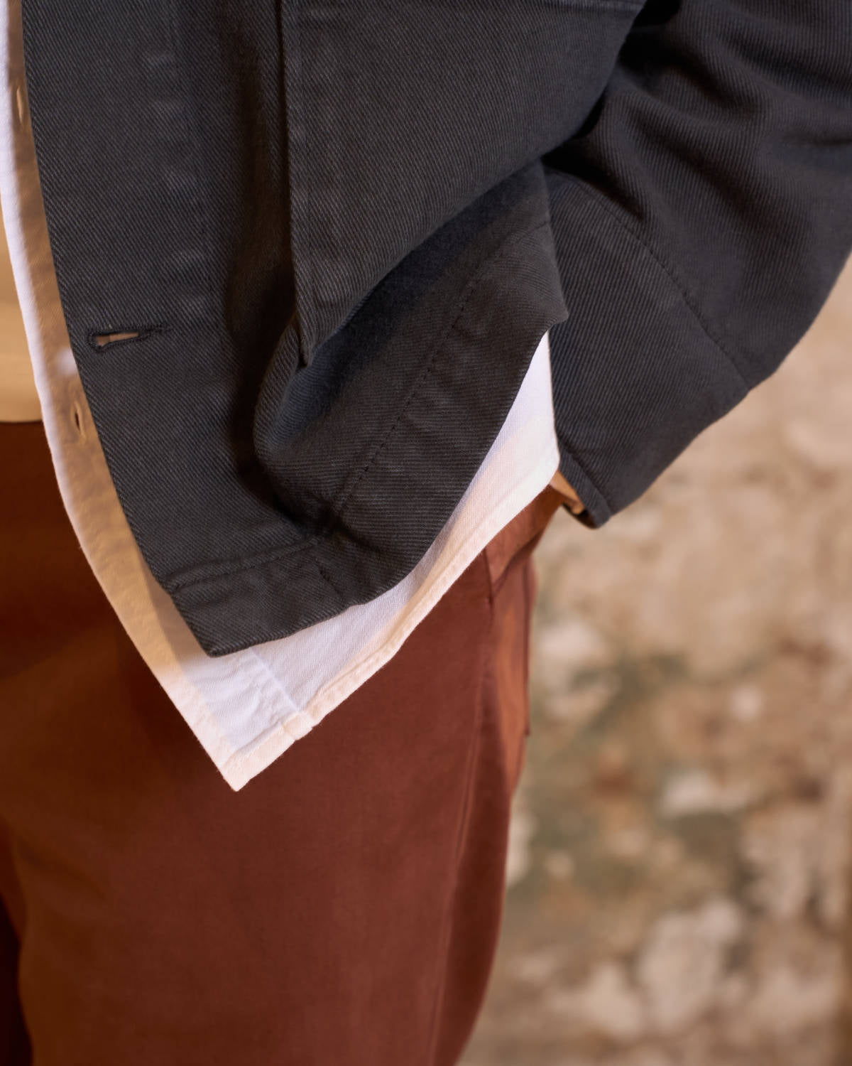 VESTE DE TRAVAIL EN TWILL | CARBONE -