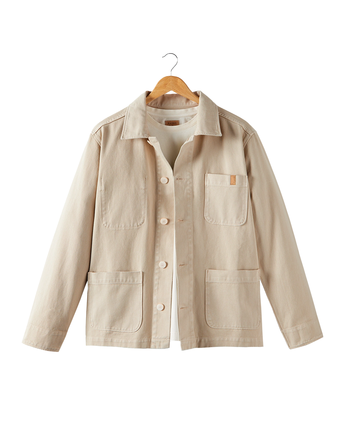 VESTE DE TRAVAIL EN TWILL | BEIGE SABLE