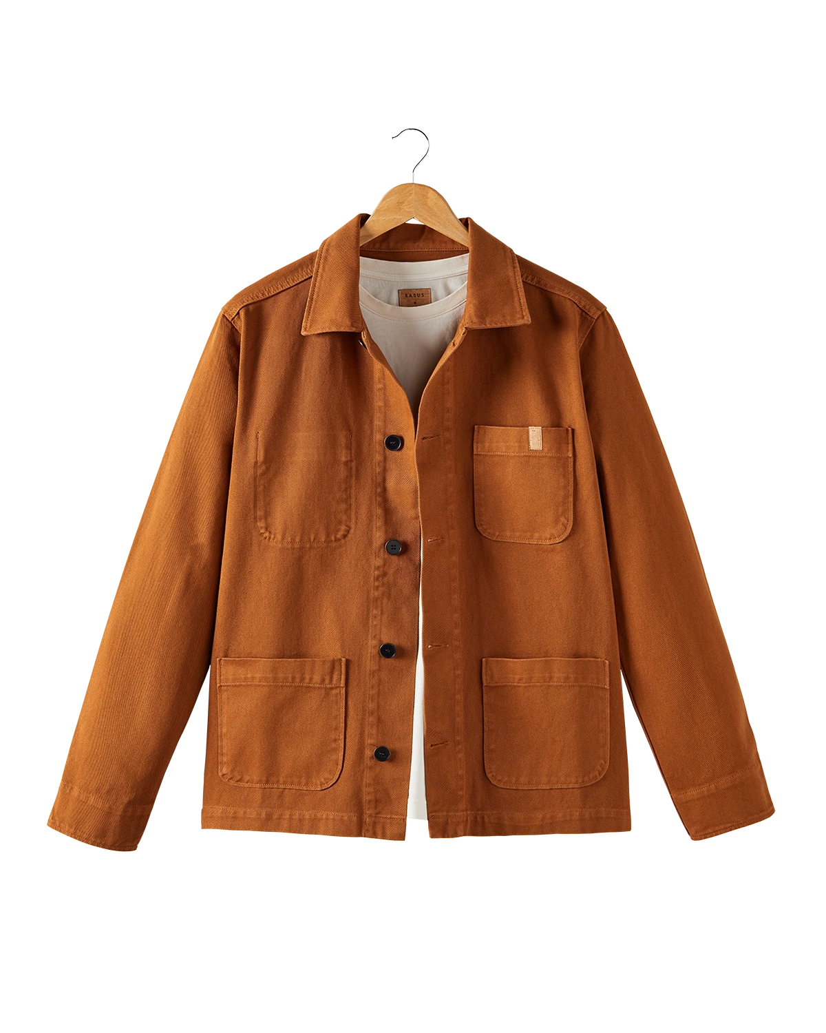 VESTE DE TRAVAIL EN TWILL | CAMEL NOIX