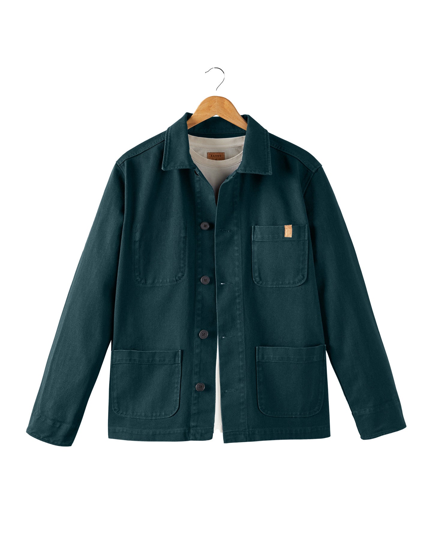 VESTE DE TRAVAIL EN TWILL | BLEU PETROLE