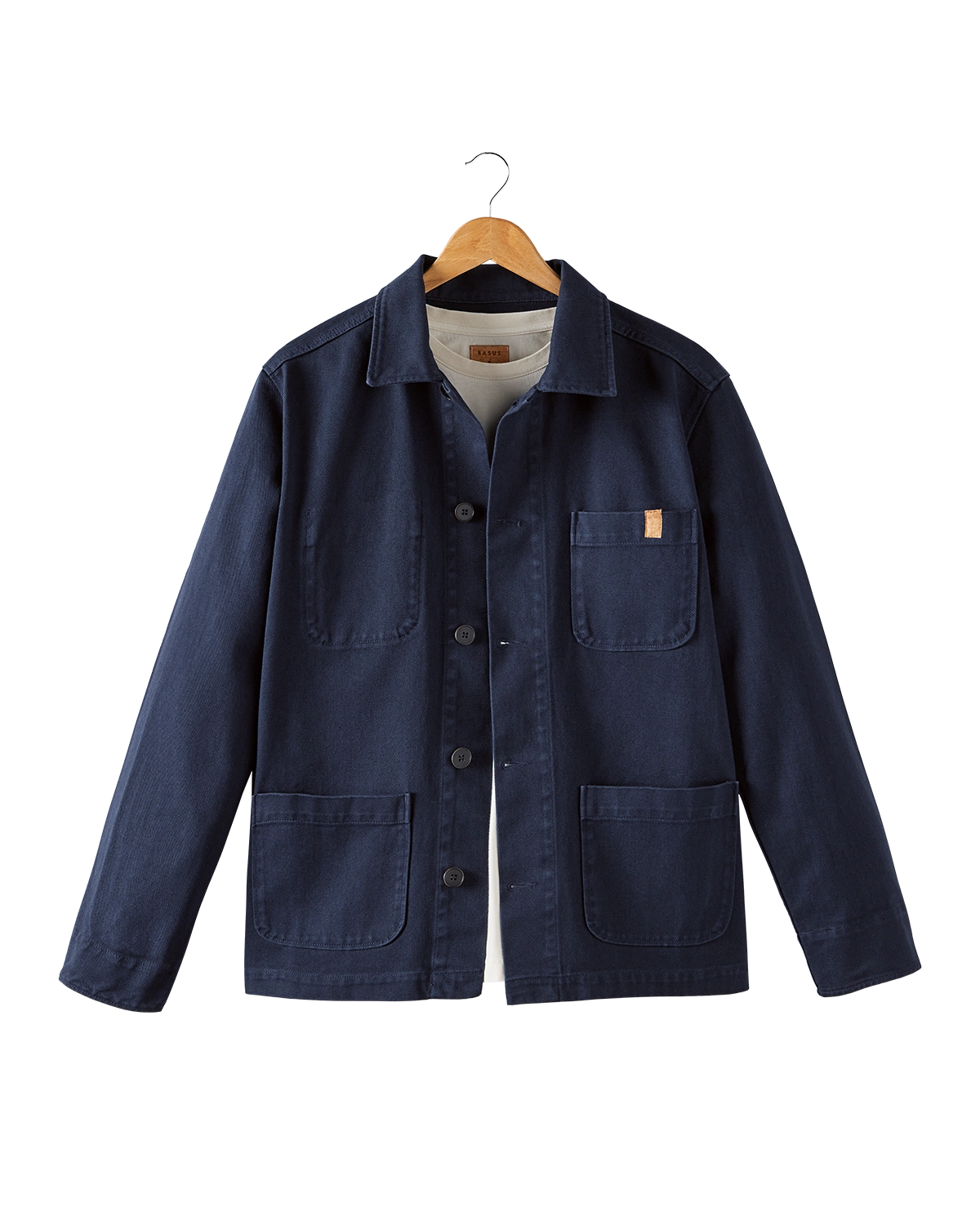 veste de travail en twill bleu marine - packshot