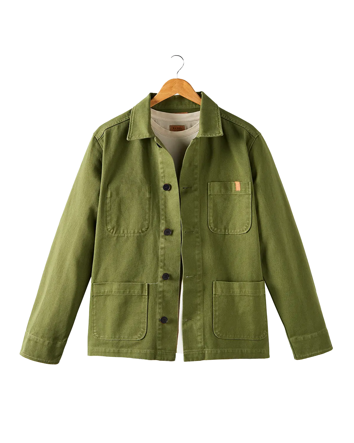 veste de travail en twill vert croco - packshot