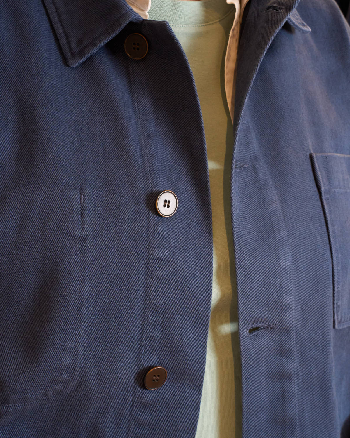 VESTE DE TRAVAIL EN TWILL | BLEU MARINE