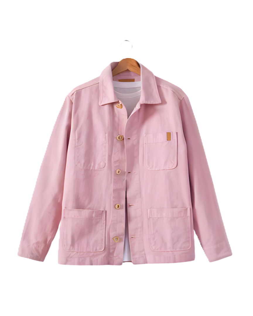 VESTE DE TRAVAIL EN TWILL | ROSE