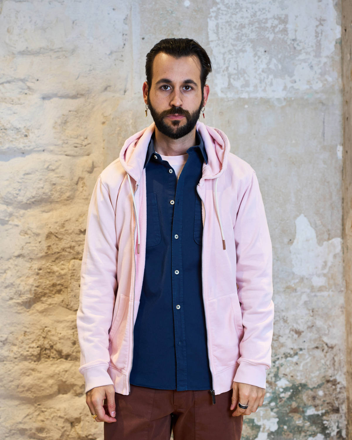 HOODIE ZIPPÉ ROSE PARADIS| VITAS -