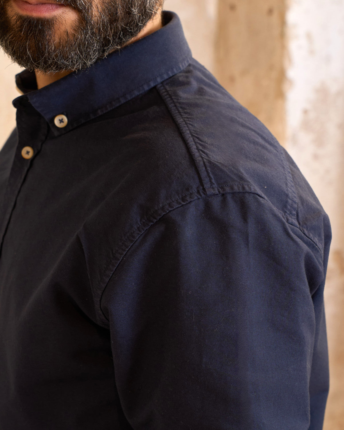 CHEMISE OXFORD BLEU MARINE | JAMES -